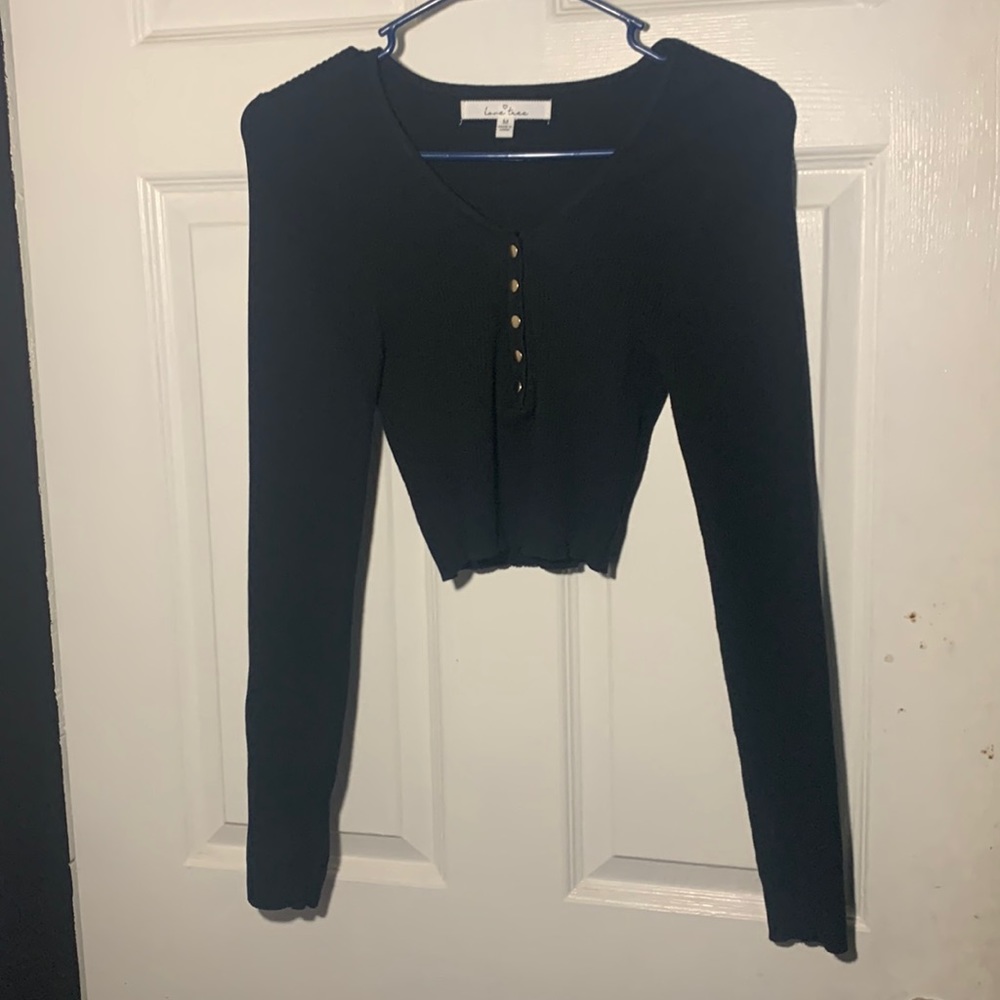 Black crop top